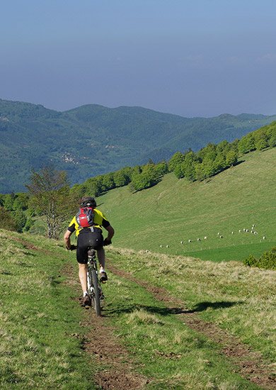 Mountainbike massiv Durchquerung