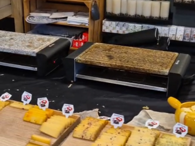 Dégustation de raclette suisse